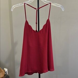 Elegant Burgundy Women's Top